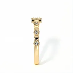 Demi-Alliance Diamants Bastille – Collection Paris | Celinni