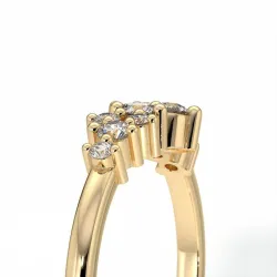 Halve Alliantie Diamanten Ster - Collectie Parijs | Celinni