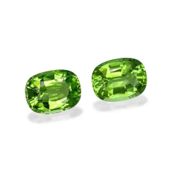 CUSHION-cut Peridot Lime Green 14.25 carats