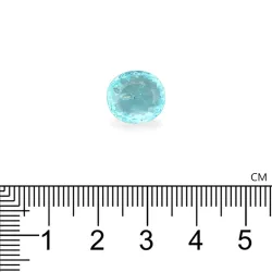 OVAL-cut Paraiba Tourmaline Teal Blue 5.30 carats