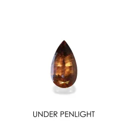 Pear-cut Colour Change Garnet Ocean Blue 2.10 carats