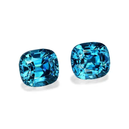 CUSHION-cut Blue Zircon Blue 33.41 carats