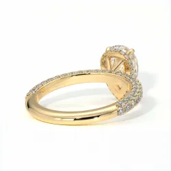 Verlovingsring Diamant Pamina II Peer Halo Verborgen | Celinni Parijs