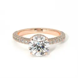 Verlovingsring Diamant Pamina II Verborgen Halo | Celinni Parijs