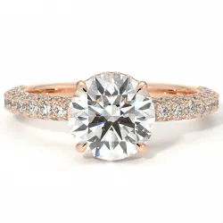 Anillo de Compromiso Diamante Pamina II Halo Oculto | Celinni Paris