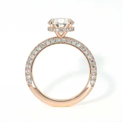 Anillo de Compromiso Diamante Pamina II Halo Oculto | Celinni Paris