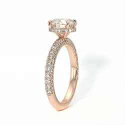 Bague de Fiançailles Diamant Pamina II Halo Caché | Celinni Paris