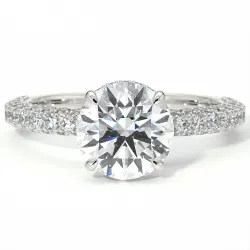 Bague de Fiançailles Diamant Pamina II Halo Caché | Celinni Paris