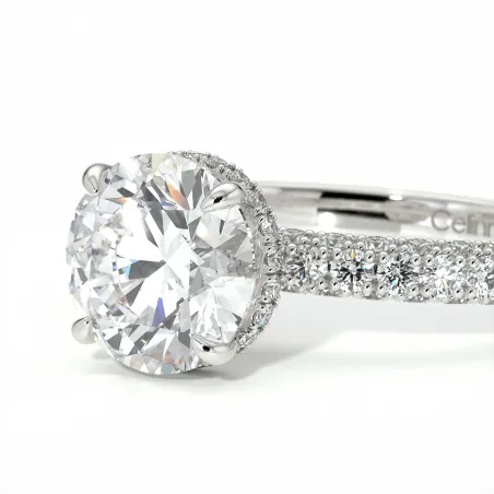 Bague de Fiançailles Pamina II Halo Caché