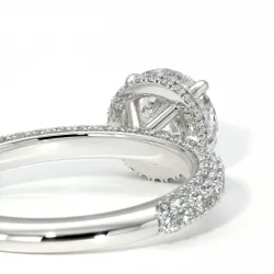 Pamina II Hidden Halo Diamond Engagement Ring | Celinni Paris