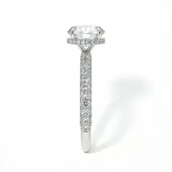 Bague de Fiançailles Diamant Pamina II Halo Caché | Celinni Paris