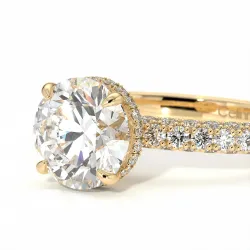 Verlovingsring Diamant Pamina II Verborgen Halo | Celinni Parijs