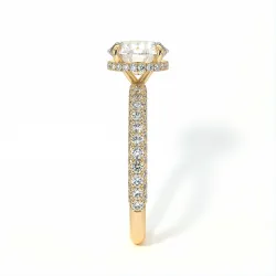 Verlovingsring Diamant Pamina II Verborgen Halo | Celinni Parijs