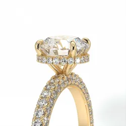 Verlovingsring Diamant Pamina II Verborgen Halo | Celinni Parijs