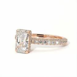 Verlovingsring Diamant Pamina II Stralende Halo Verborgen | Celinni Parijs