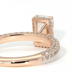 Verlovingsring Diamant Pamina II Stralende Halo Verborgen | Celinni Parijs