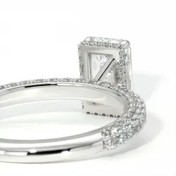 Verlovingsring Diamant Pamina II Stralende Halo Verborgen | Celinni Parijs