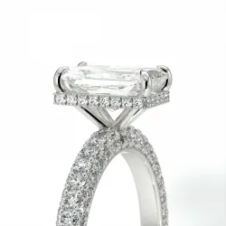 Verlovingsring Diamant Pamina II Stralende Halo Verborgen | Celinni Parijs