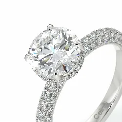 Verlovingsring Diamant Pamina II Verborgen Halo | Celinni Parijs