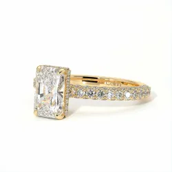 Verlovingsring Diamant Pamina II Stralende Halo Verborgen | Celinni Parijs