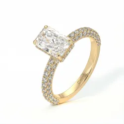 خاتم خطوبة ماسي بامينا الثاني مشع مخفي | سيليني باريس