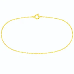 18K gold twisted anklet chain