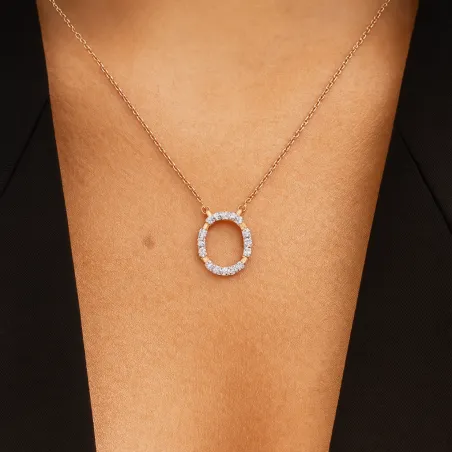 Pendentif Diamants Naturels Dream Ovale en Or 18K