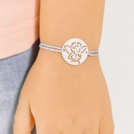 copy of Bracelet Cordon Noir Nœud Infini en Or Jaune 18 Carats