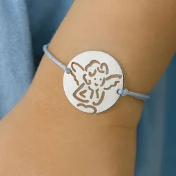 copy of Bracelet Cordon Noir Nœud Infini en Or Jaune 18 Carats