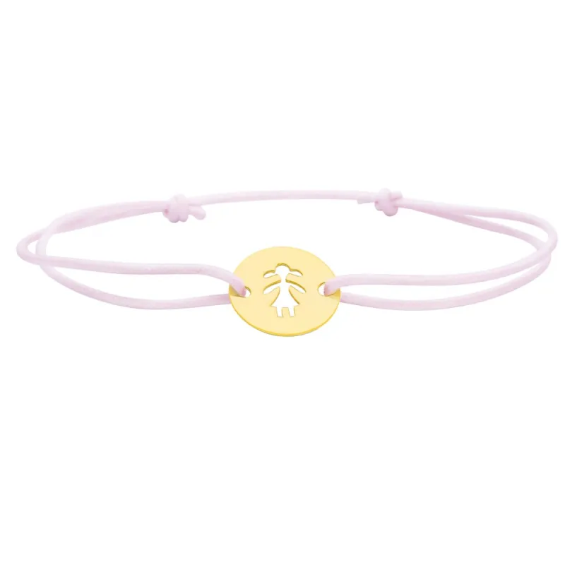 copy of Bracelet Cordon Noir Nœud Infini en Or Jaune 18 Carats