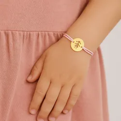 copy of Bracelet Cordon Noir Nœud Infini en Or Jaune 18 Carats