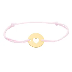 copy of Bracelet Cordon Noir Nœud Infini en Or Jaune 18 Carats