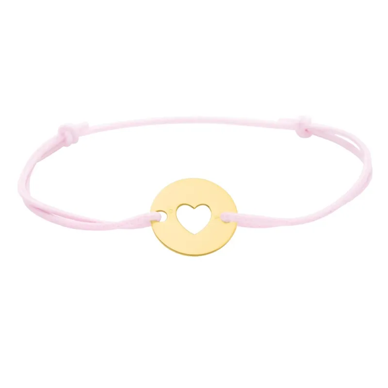 copy of Bracelet Cordon Noir Nœud Infini en Or Jaune 18 Carats