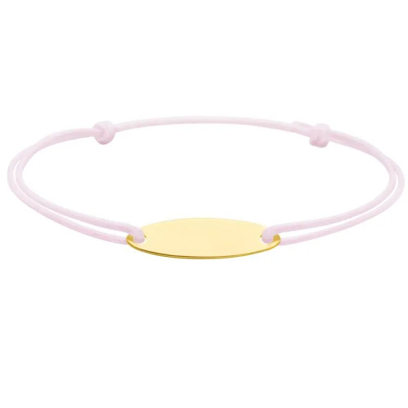 copy of Bracelet Cordon Noir Nœud Infini en Or Jaune 18 Carats