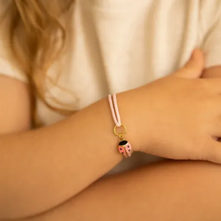 copy of Bracelet Cordon Noir Nœud Infini en Or Jaune 18 Carats