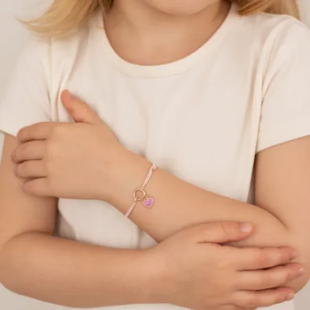 copy of Bracelet Cordon Noir Nœud Infini en Or Jaune 18 Carats