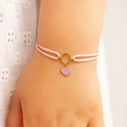 copy of Bracelet Cordon Noir Nœud Infini en Or Jaune 18 Carats