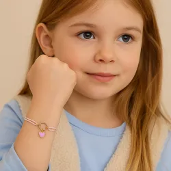 copy of Bracelet Cordon Noir Nœud Infini en Or Jaune 18 Carats