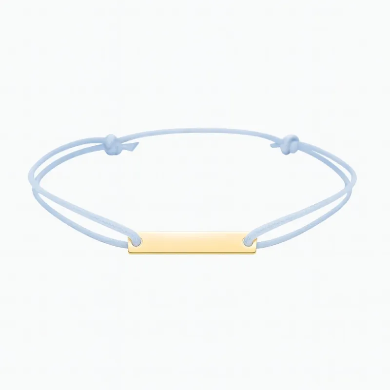 copy of Bracelet Cordon Noir Nœud Infini en Or Jaune 18 Carats