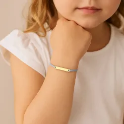 copy of Bracelet Cordon Noir Nœud Infini en Or Jaune 18 Carats