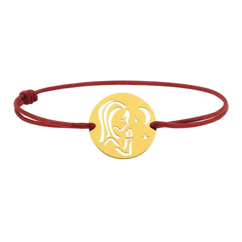 copy of Bracelet Cordon Noir Nœud Infini en Or Jaune 18 Carats