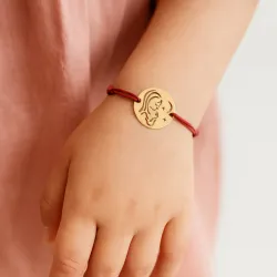 copy of Bracelet Cordon Noir Nœud Infini en Or Jaune 18 Carats