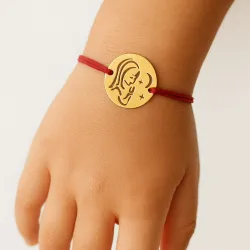 copy of Bracelet Cordon Noir Nœud Infini en Or Jaune 18 Carats