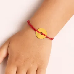 copy of Bracelet Cordon Noir Nœud Infini en Or Jaune 18 Carats