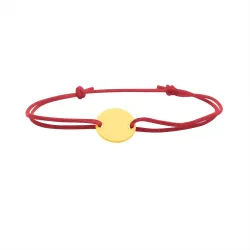 copy of Bracelet Cordon Noir Nœud Infini en Or Jaune 18 Carats