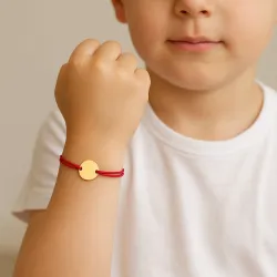 copy of Bracelet Cordon Noir Nœud Infini en Or Jaune 18 Carats