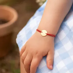 copy of Bracelet Cordon Noir Nœud Infini en Or Jaune 18 Carats