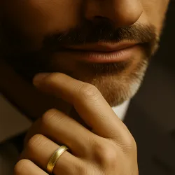 Herren-Trauring Béarn – 18K Gold oder Platin 950 | Celinni