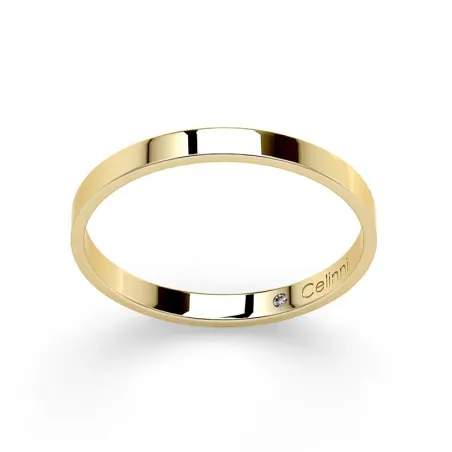 Alianza de matrimonio Ruban Prestige en oro amarillo de 18K – Anchura 2 mm