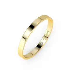 Alianza de matrimonio Ruban Prestige en oro de 18K - 2 mm